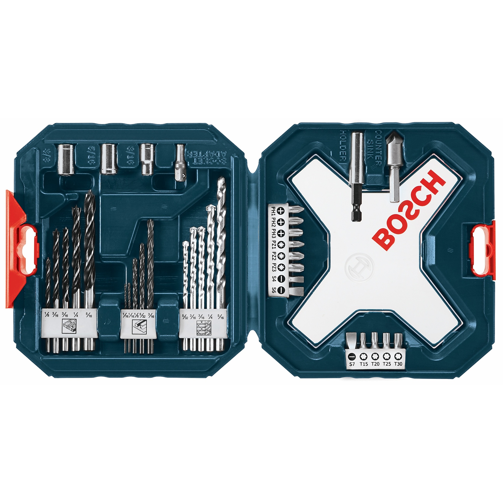Bosch Drilling and Driving Mixed Set — 34 Pcs, Model# MS4034